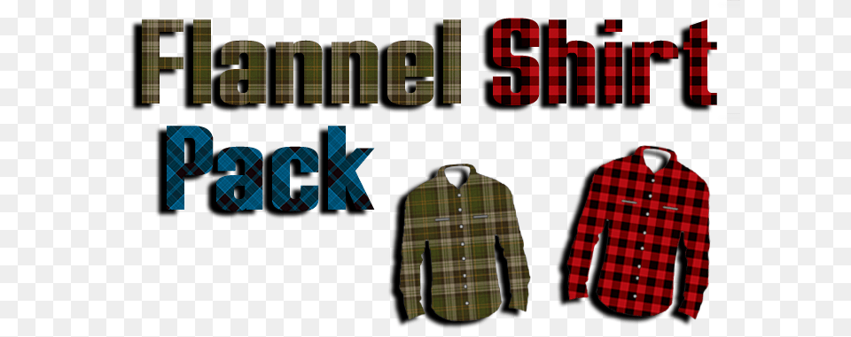 Flannel Shirt Pack, Clothing, Tartan Png Image