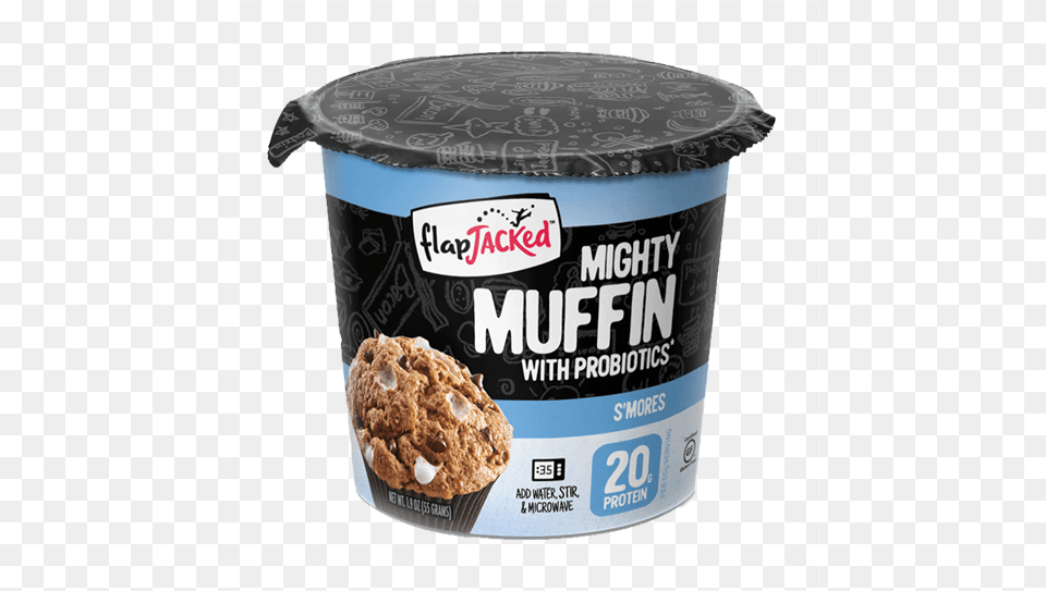 Flapjacked Mighty Muffin Muffin, Cream, Dessert, Food, Ice Cream Png Image
