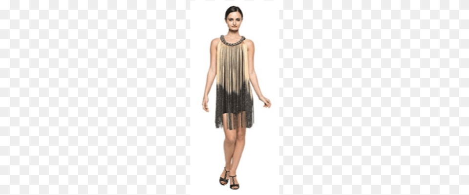 Flapper Dress Black Long Fringe Dress, Woman, Adult, Clothing, Fashion Png