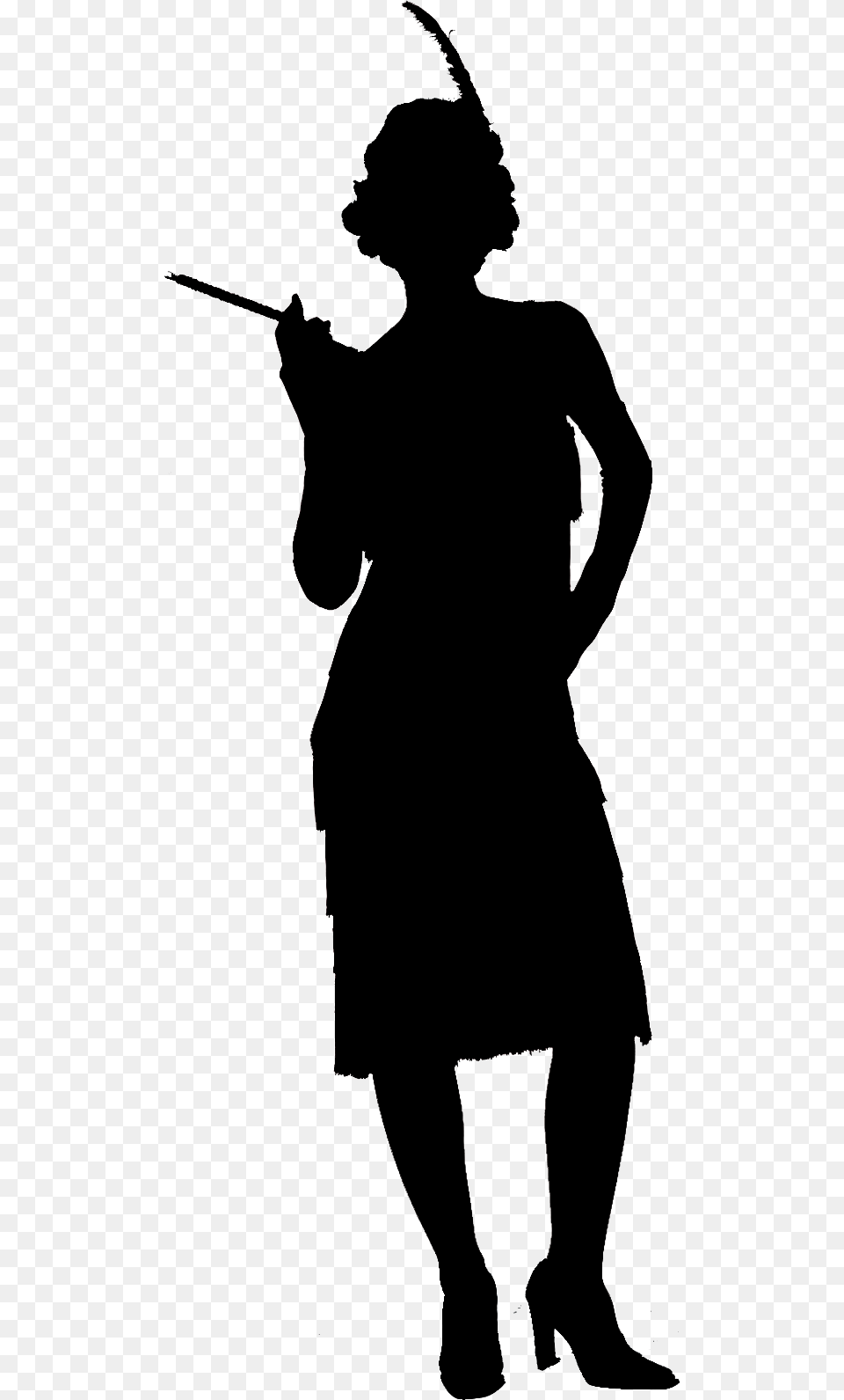 Flapper Silhouette Clip Art, Adult, Male, Man, Person Free Transparent Png