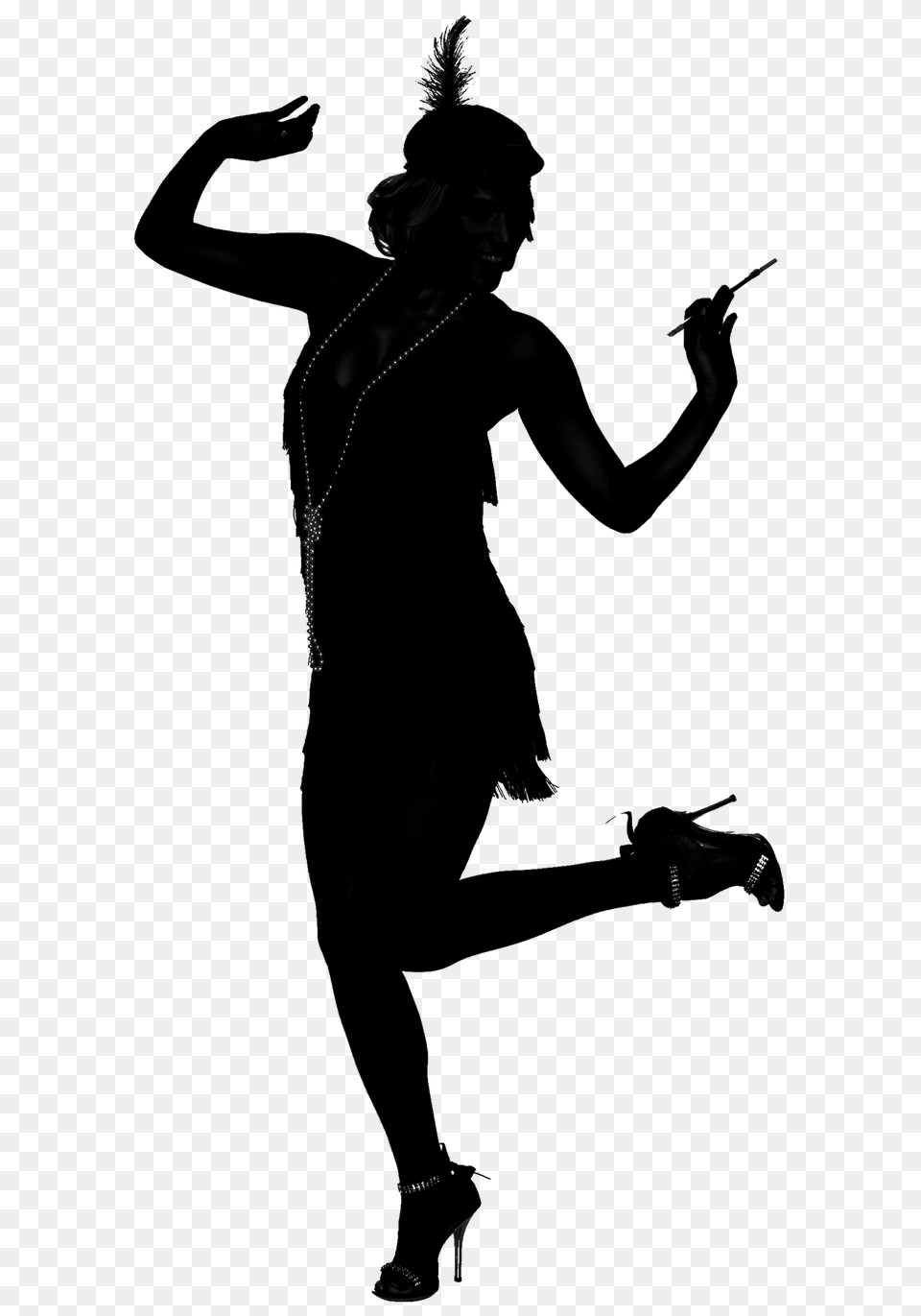Flapper Silhouette Clip Art, Body Part, Person, Dancing, Leisure Activities Free Transparent Png