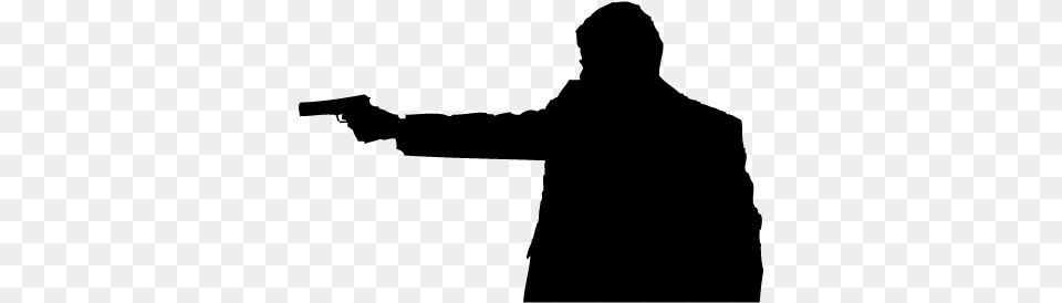 Flapper Silhouette Vector Man Shooting Silhouette, Gray Free Transparent Png