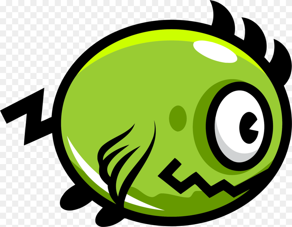 Flappy Bird Flippy Monster Game Monster App, Green, Sphere, Ball, Tennis Free Transparent Png