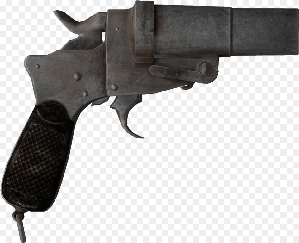 Flare Gun Fallout Flare Gun, Firearm, Handgun, Weapon Png Image