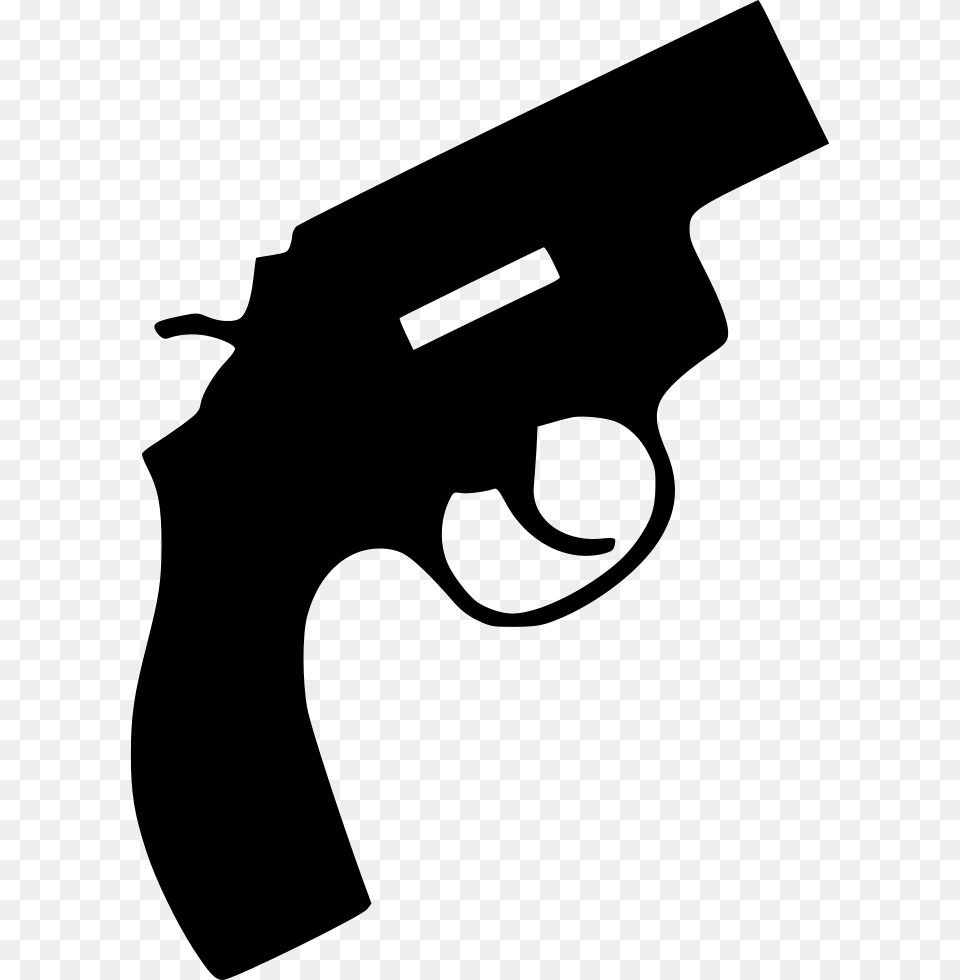 Flare Gun Icon Download, Firearm, Handgun, Weapon, Silhouette Free Transparent Png