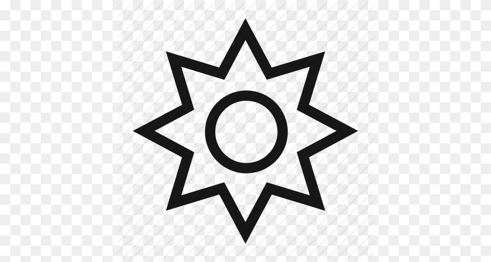 Flare Heat Heat Wave Hot Shine Sun Sunlight Icon, Star Symbol, Symbol, Gate Free Png Download