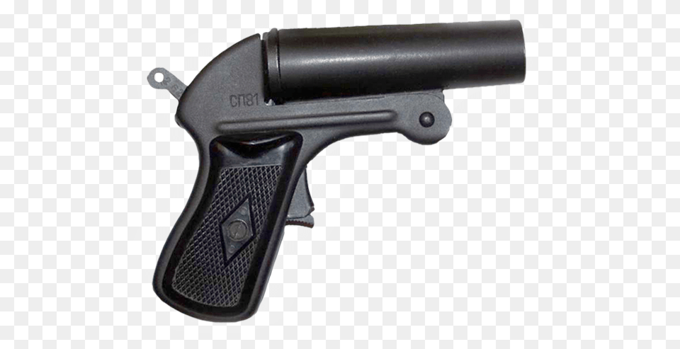 Flare Pistol Firearm, Gun, Handgun, Weapon, Appliance Png Image