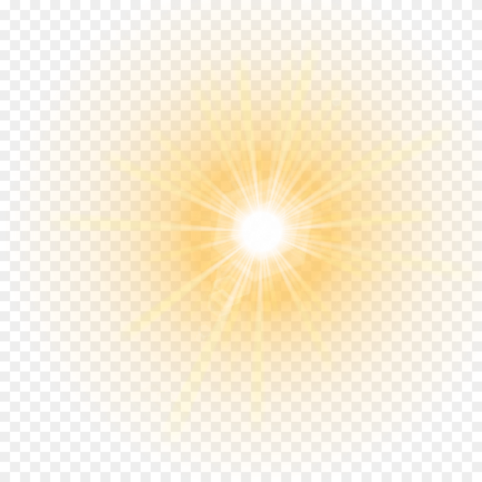 Flare Sun Lens Lensflare Light Lights Bright Yellow Sun Flare, Lighting, Nature, Outdoors, Sky Free Png Download