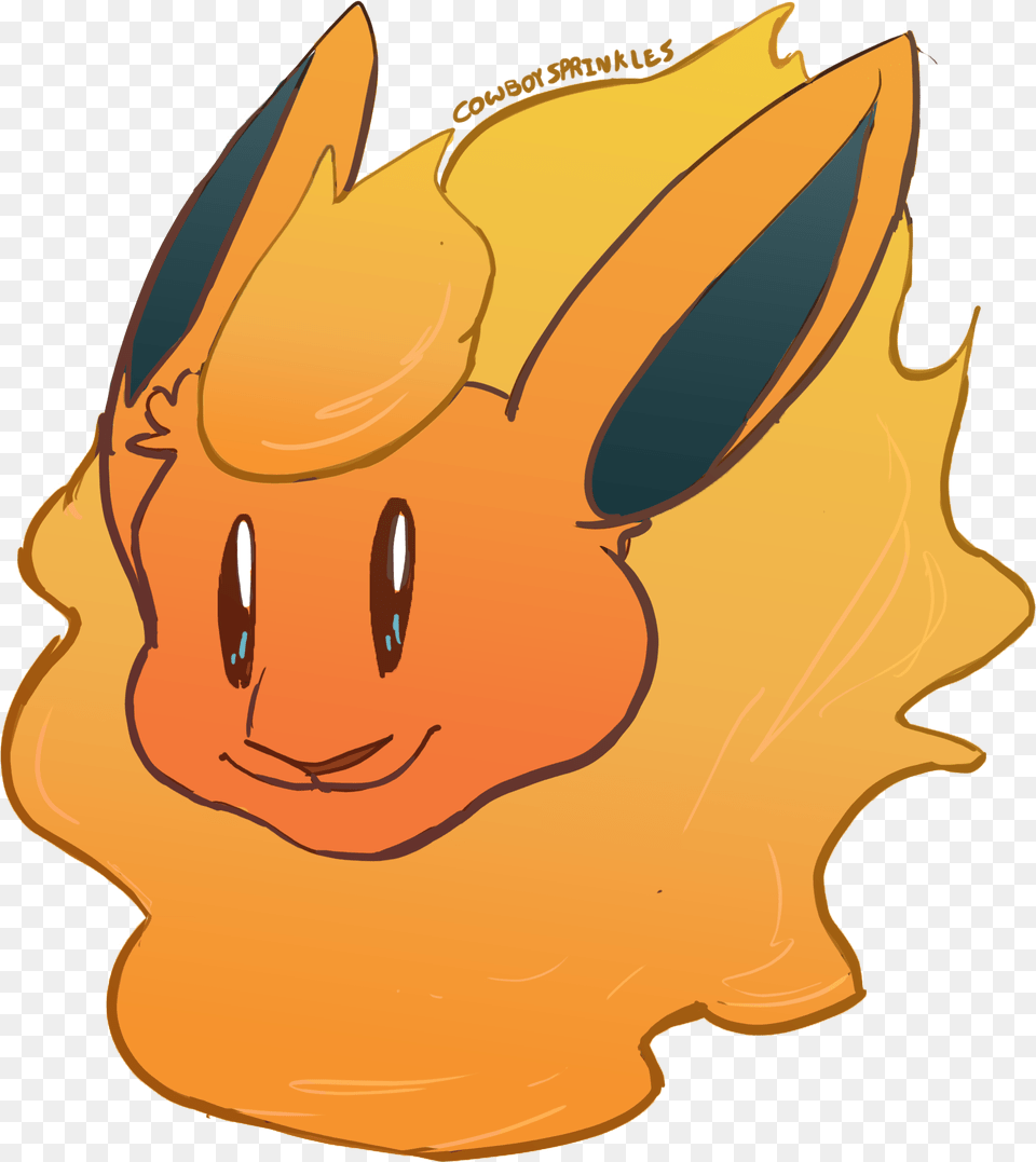 Flareon By Cowboysprinkles Cartoon, Leaf, Plant, Animal, Mammal Free Transparent Png