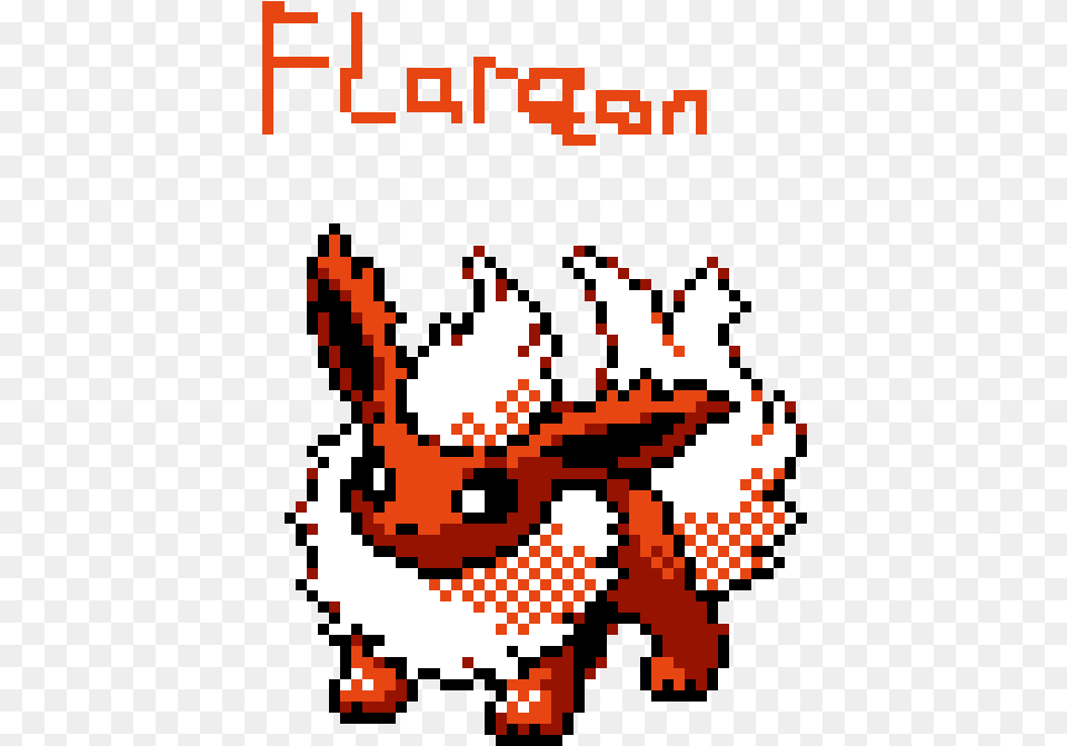 Flareon Pixel Art Maker Pokemon Excel Pixel Art, Qr Code Png Image