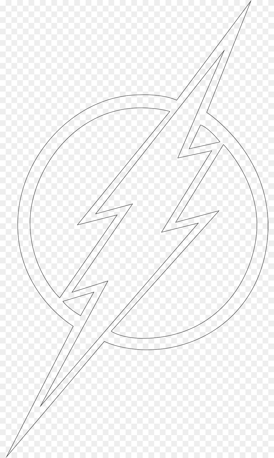 Flash Clipart Outline Line Art, Symbol, Bow, Weapon, Logo Free Png Download