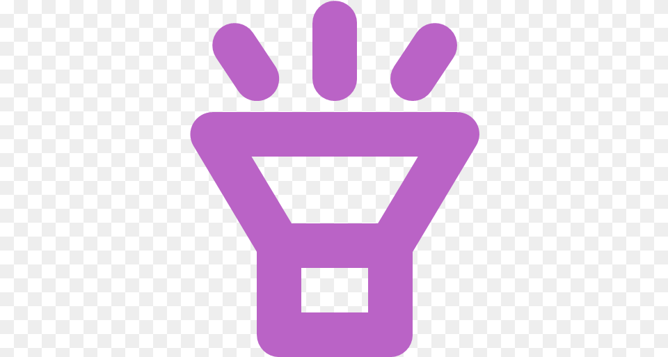 Flash Flashlight Light Torch Icon Bold Purple Samples, Symbol Png Image