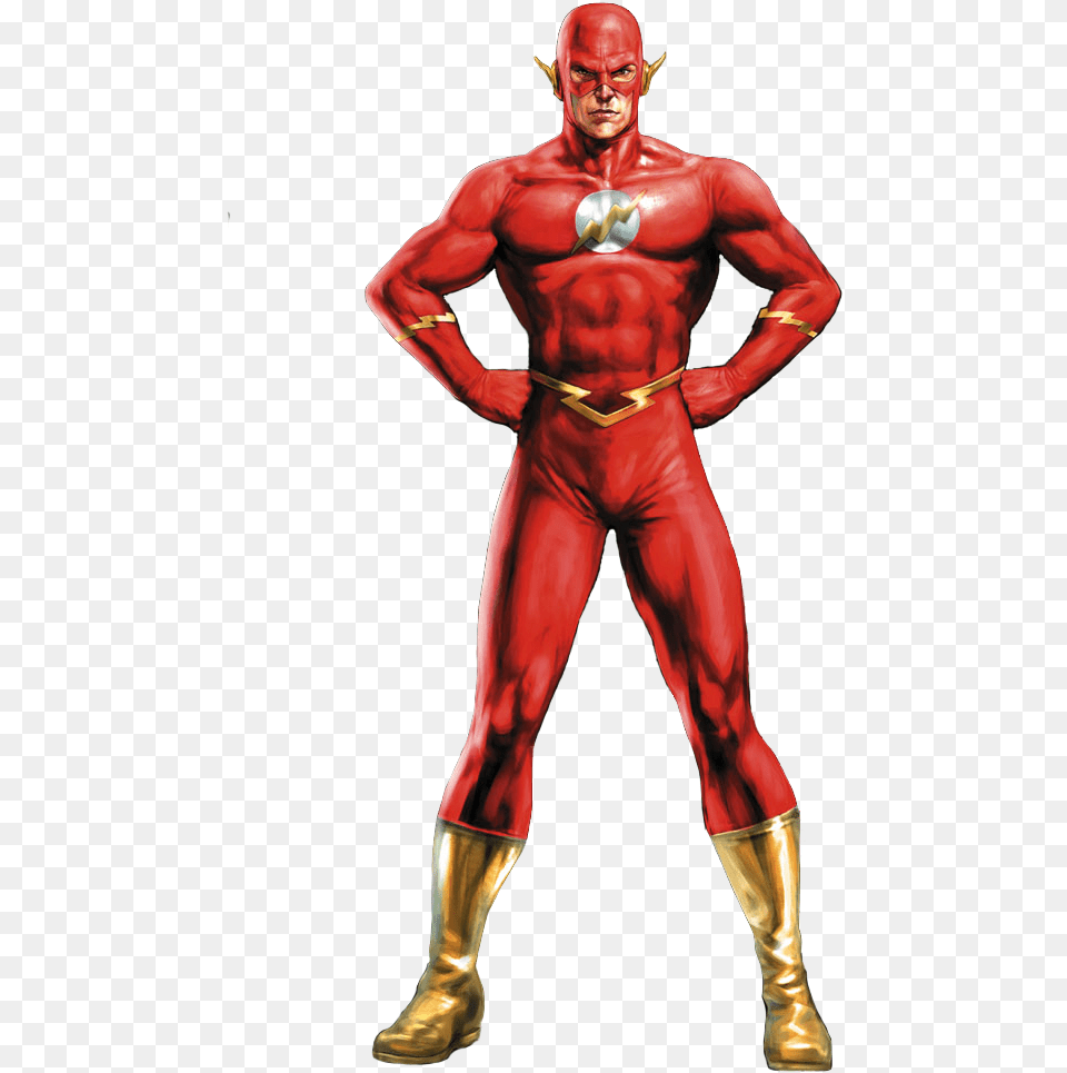 Flash Justice League Heroes 001 Justice League Heroes Flash, Adult, Clothing, Costume, Male Free Png