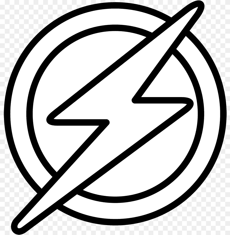 Flash Logo Coloring Pages, Symbol, Star Symbol Free Png Download