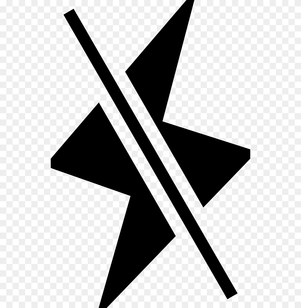 Flash Off Flash Off Icon, Symbol, Star Symbol Png Image