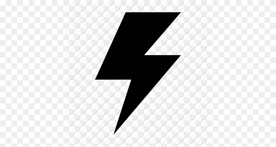 Flash Sign Lightning Thunder Thunderbolt Icon, Symbol, Text, Cross, Silhouette Png Image