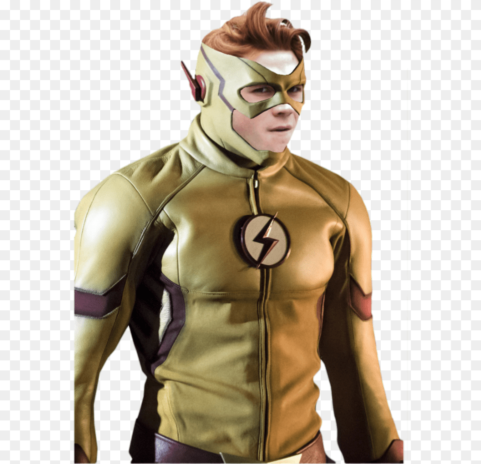 Flash Superhero Kj Apa Kid Flash, Clothing, Costume, Person, Adult Png Image