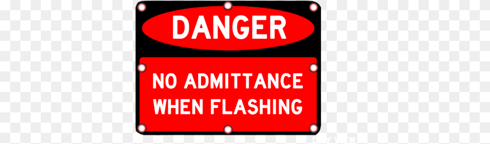 Flashing Danger Sign Danger Sign, Text Png Image
