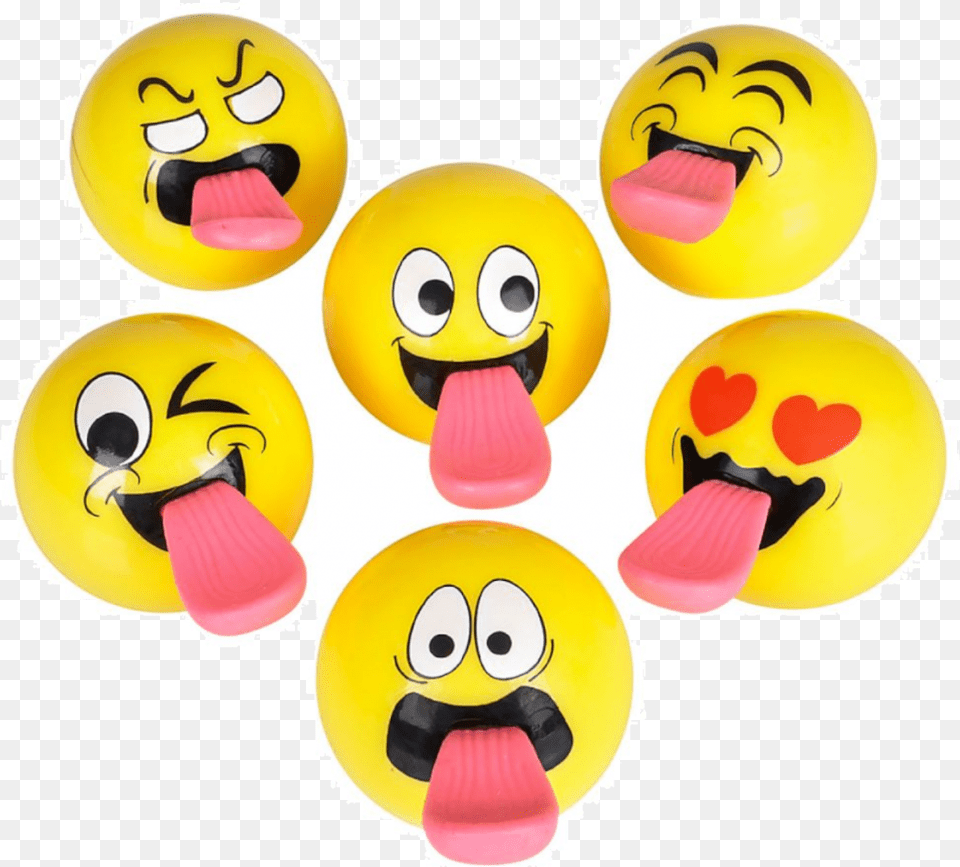 Flashing Emoticon Tongue Ball Cartoon, Toy, Food, Sweets Free Png