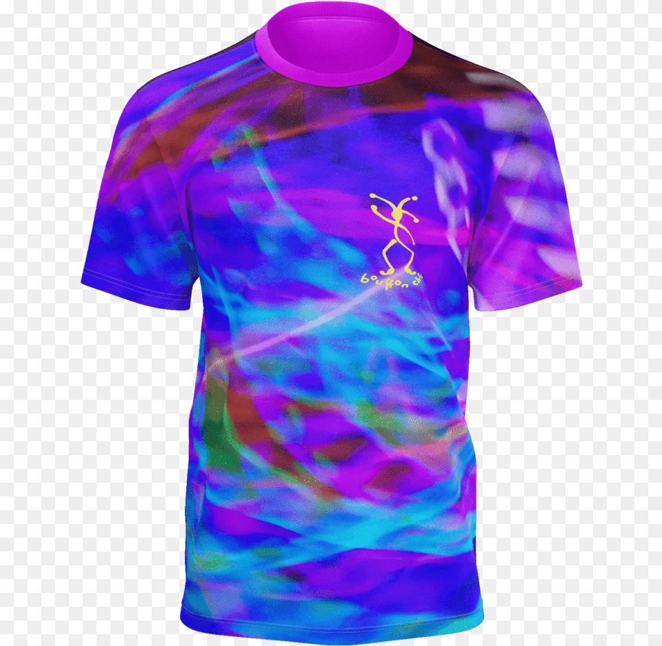 Flashing Lights Active Shirt, Clothing, Dye, Purple, T-shirt Png Image