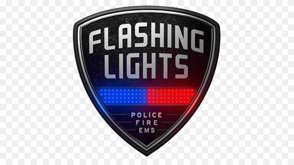 Flashing Lights Police Fire Ems Logo Language, Badge, Symbol, Car, Emblem Free Png Download