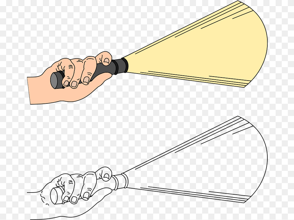 Flashlight Hand Light Image On Pixabay Saw Free Png Download