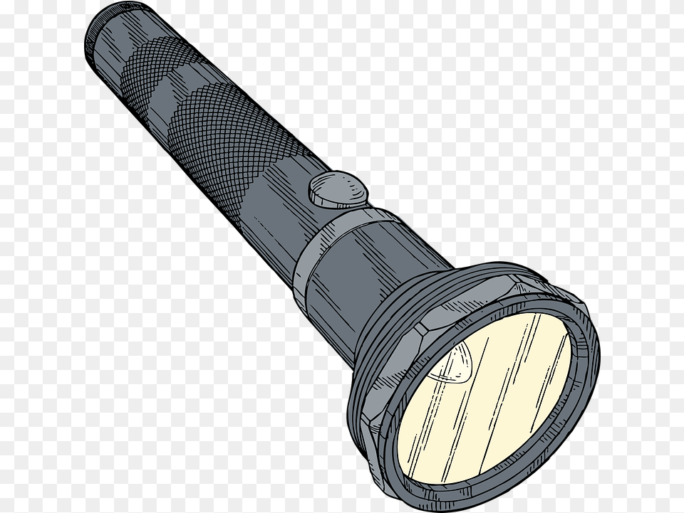 Flashlight Image With Flashlight, Lamp, Light, Smoke Pipe Free Png