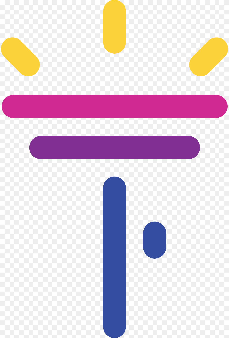 Flashlight Logo, Purple, Cross, Symbol, Light Free Png