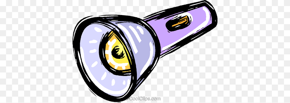 Flashlight Royalty Free Vector Clip Art Illustration, Lamp, Lighting, Appliance, Blow Dryer Png Image