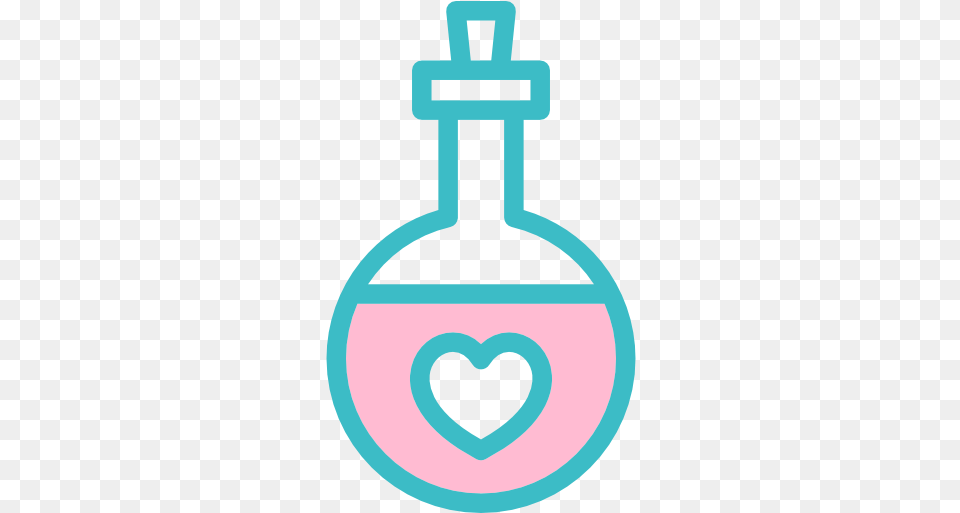 Flask Chemistry Love Romantic Potion Heart Chemical Icon Alcoholic Beverage Clipart, Cross, Symbol Png