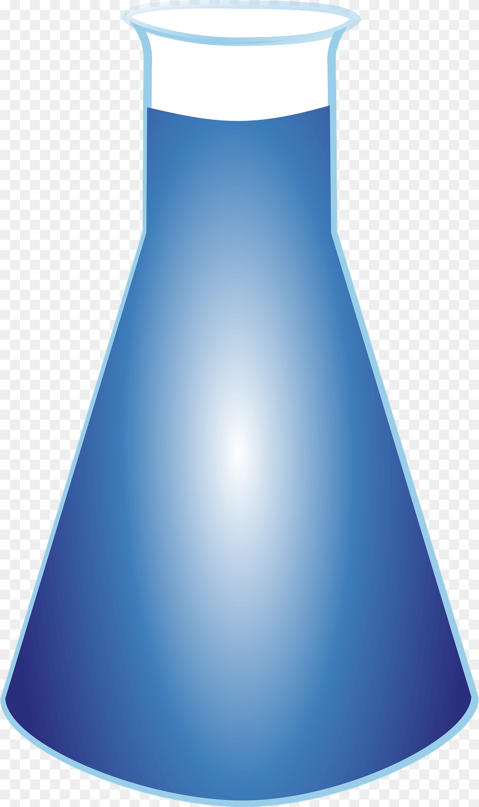 Flask Filled With Blue Liquid Clipart, Cone, Jar, Lamp, Lampshade Free Transparent Png