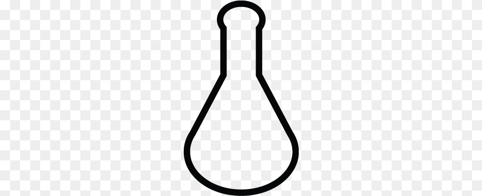 Flask Research Lab Chemistry Tube Science Icon Line Art, Light Png Image