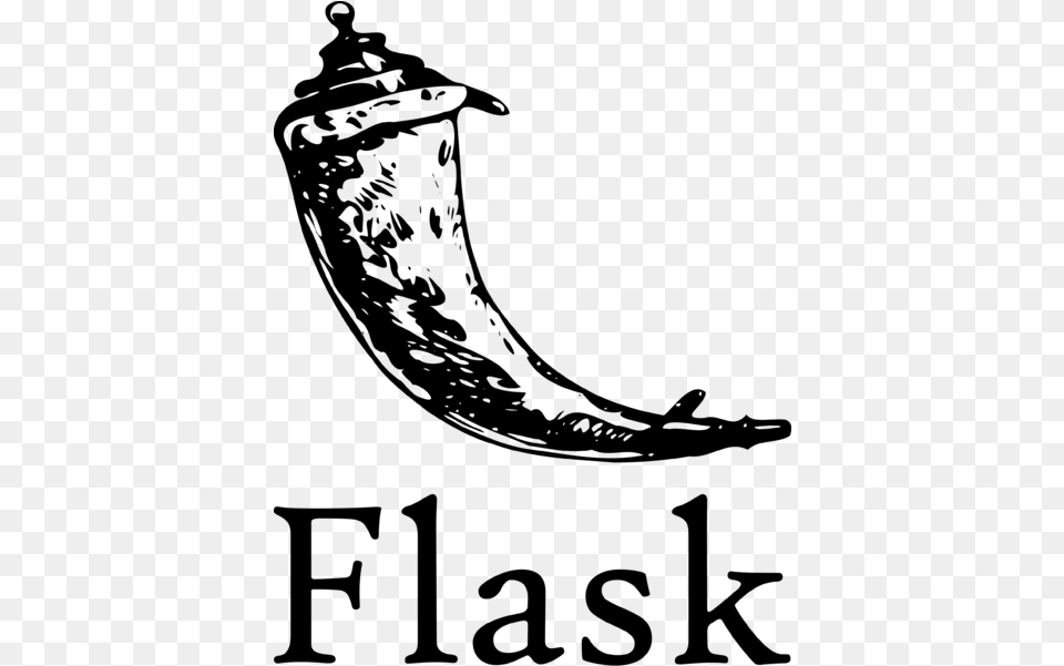 Flask Web Framework, Gray Png Image
