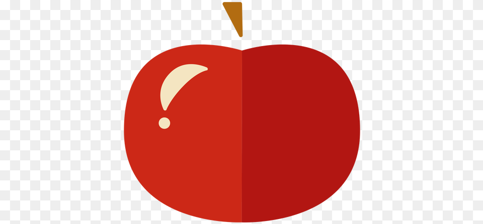 Flat Apple Icon Transparent U0026 Svg Vector File Fresh, Food, Fruit, Plant, Produce Free Png
