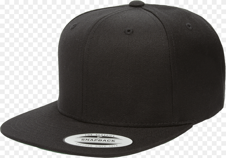 Flat Brim Black Baseball Cap, Baseball Cap, Clothing, Hat Free Png