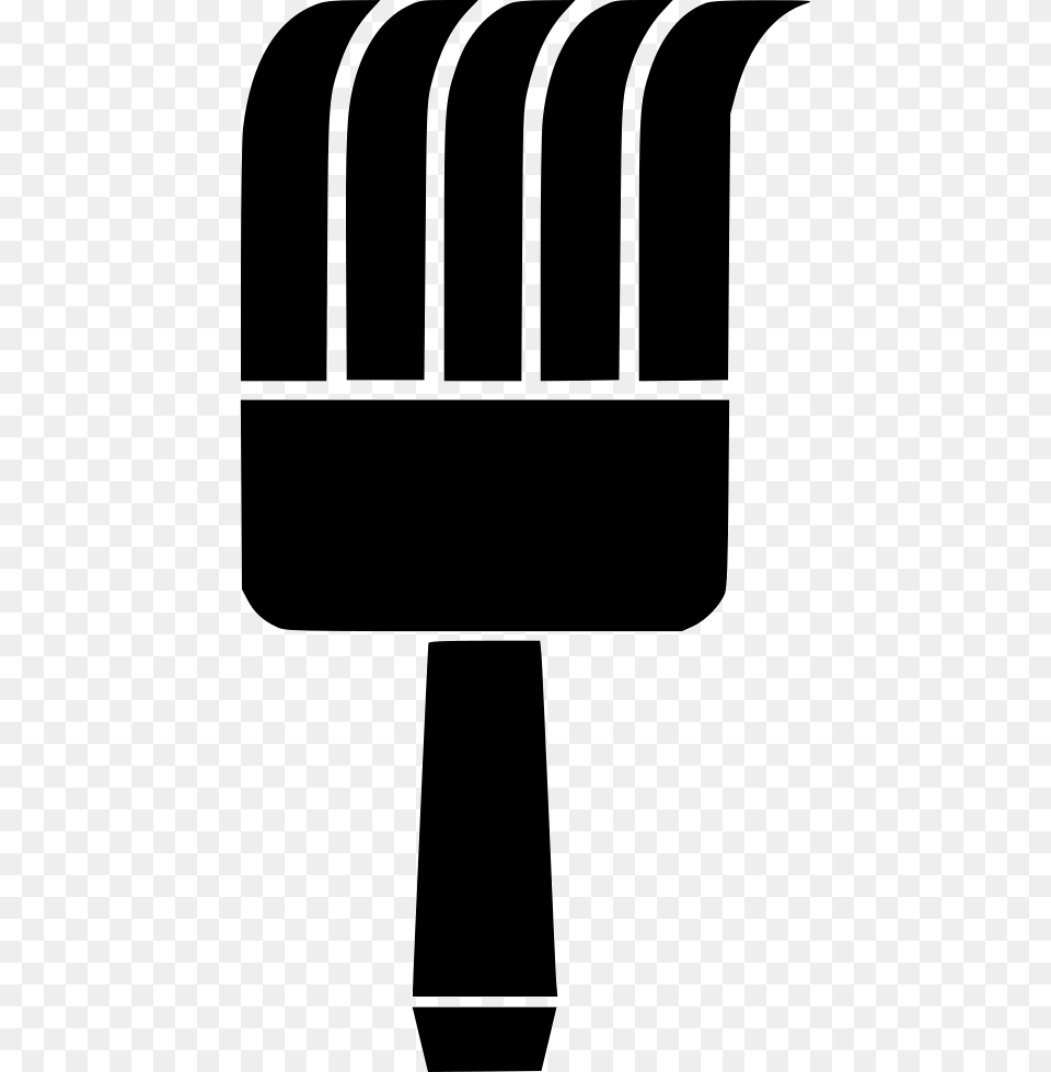 Flat Brush Flat Brush Clip Art, Cutlery, Electrical Device, Fork, Microphone Free Png Download