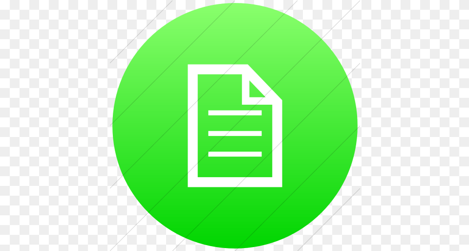 Flat Circle White Green Google Docs Icon, Disk Free Png Download