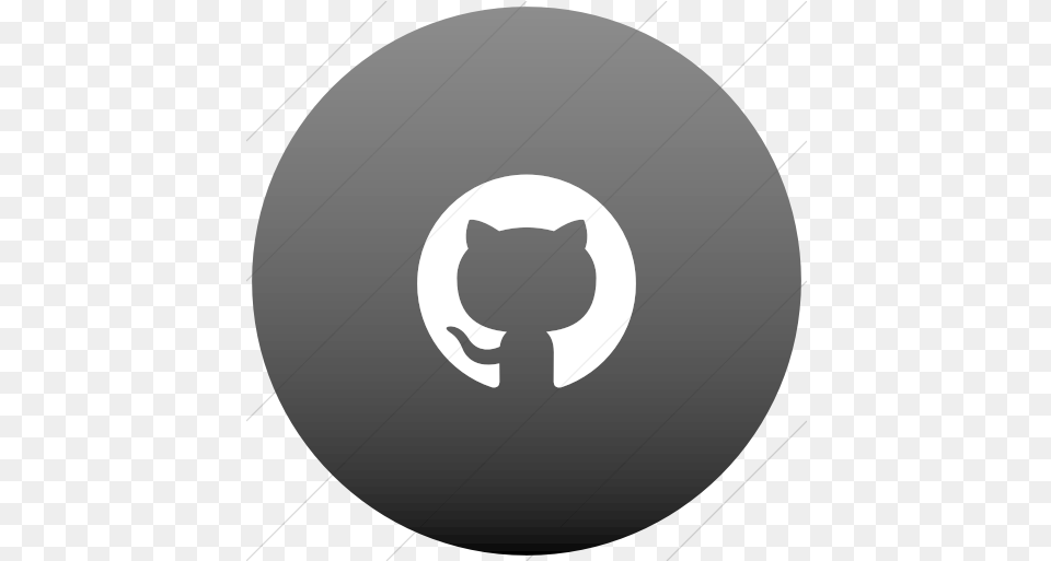 Flat Circle White Upload Project On Github, Disk, Stencil, Animal, Cat Free Png Download