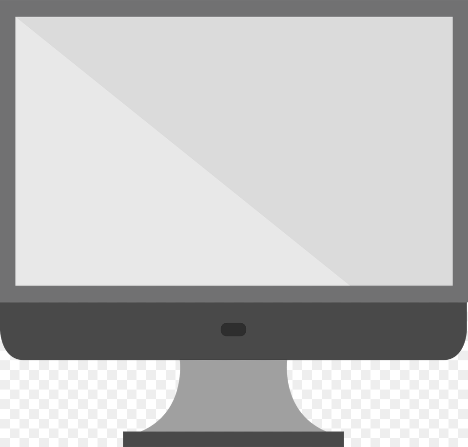 Flat Clipart, Computer Hardware, Electronics, Hardware, Monitor Png