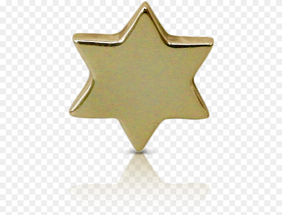 Flat David Star Gold Badge, Symbol, Logo Free Png Download