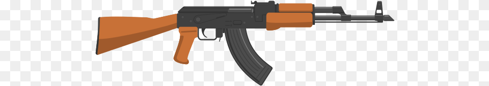 Flat Design Ak47 Ak 47 Cartoon, Firearm, Gun, Rifle, Weapon Png
