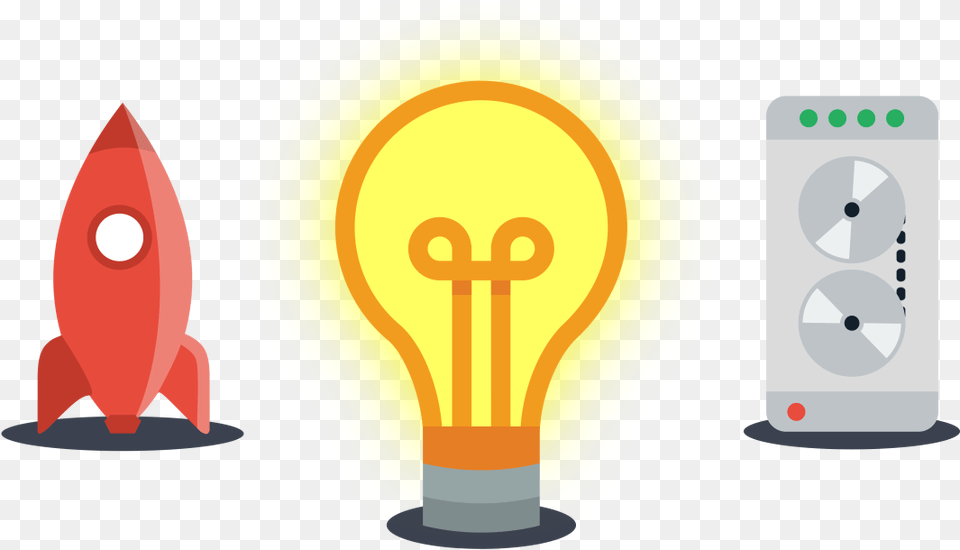 Flat Design Pack Flat Animations Icon, Light, Lightbulb Free Png Download