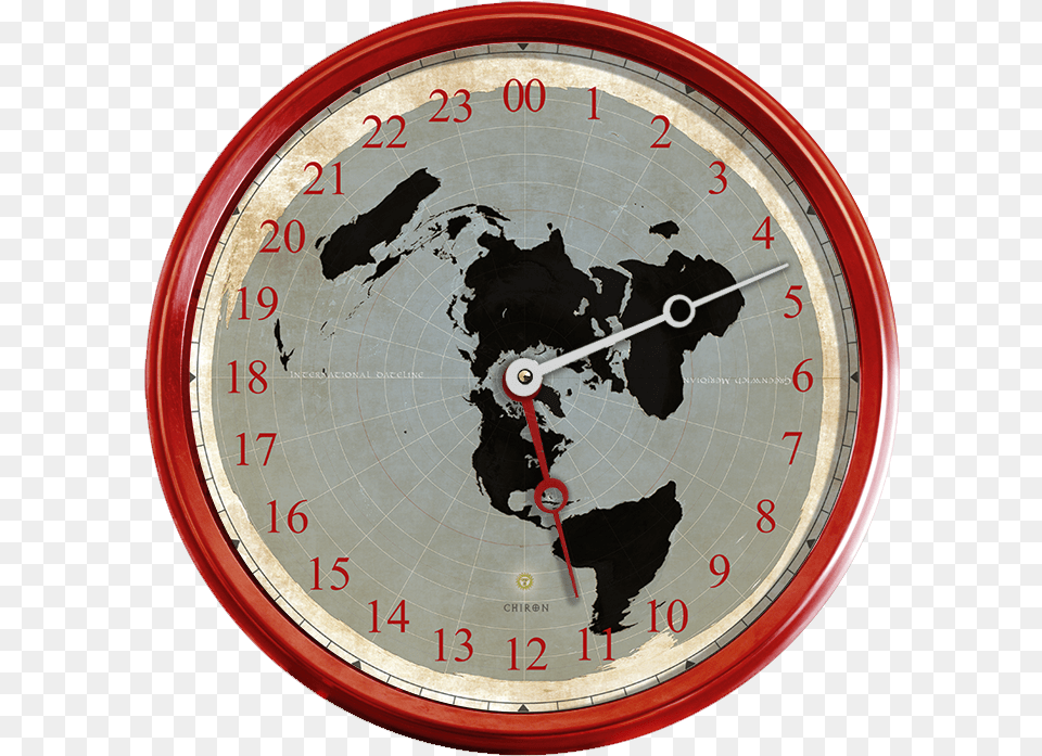 Flat Earth 24 Hour Clock, Analog Clock Png