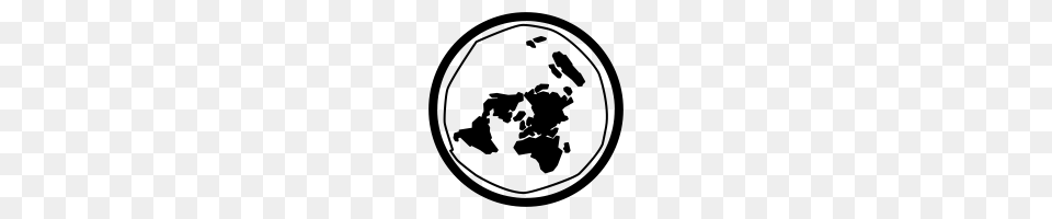 Flat Earth Icons Noun Project, Gray Free Png