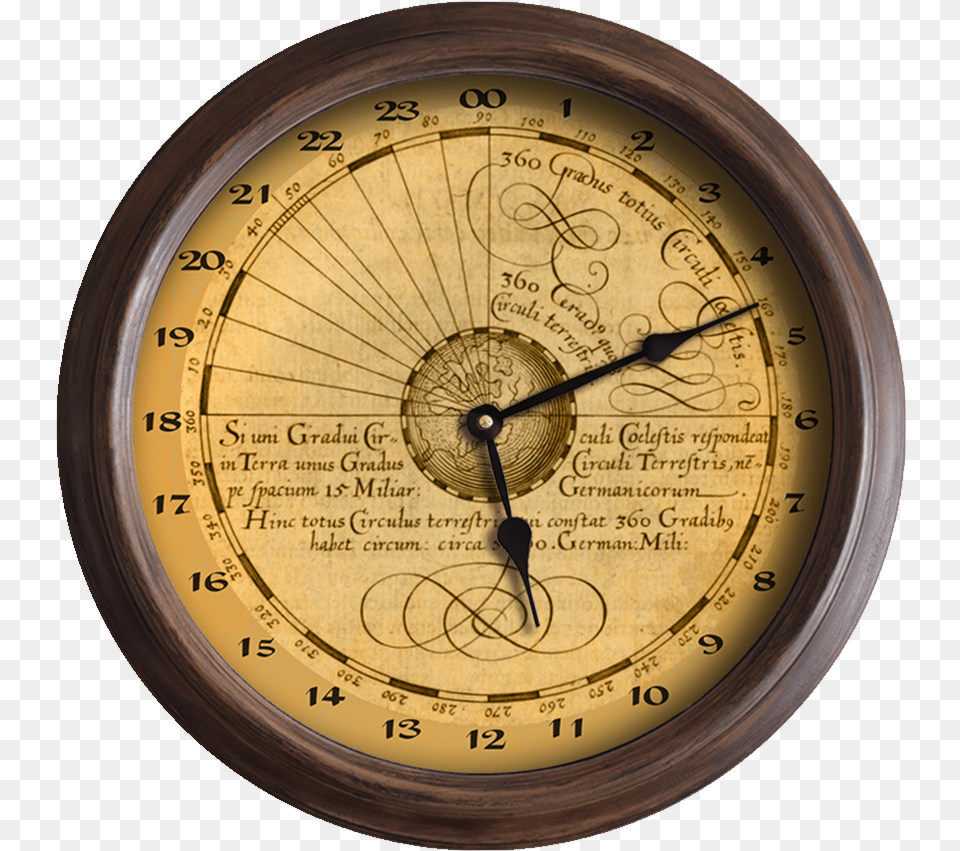 Flat Earth Metal Clock, Wristwatch Png Image