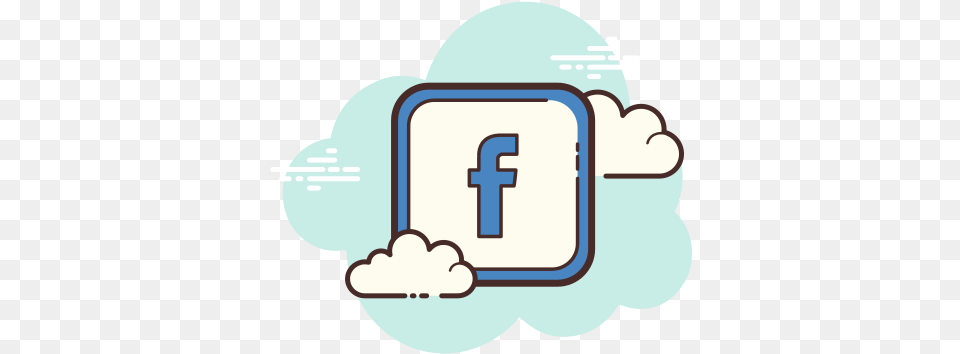 Flat Facebook Icon Of Cloud Available For In Cloud Icon, First Aid, Body Part, Hand, Person Free Png Download