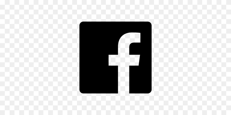Flat Facebook Logo Black And White, Gray Png Image