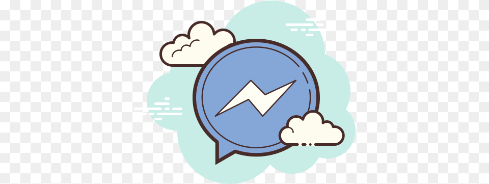 Flat Facebook Messenger Icon Of Cute Music App Icon Png