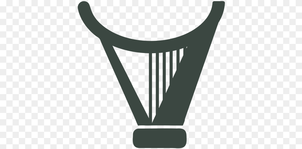 Flat Harp Silhouette Icon Language, Musical Instrument, Lyre Png