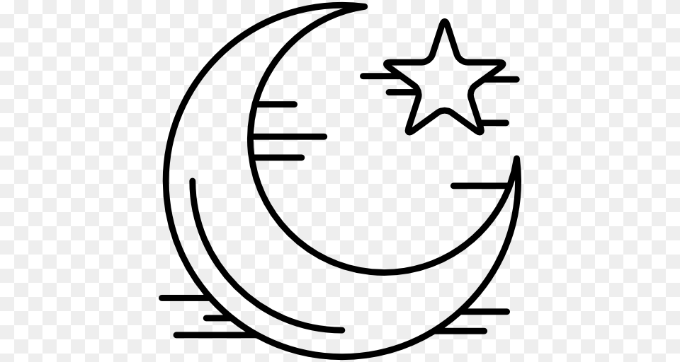 Flat Icon, Star Symbol, Symbol, Nature, Night Png